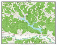 Dow Lake 1961 - Custom USGS Old Topo Map - Ohio