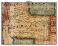 Aurelius, Cayuga Co. New York 1859 Old Town Map Custom Print - Cayuga & Seneca Cos.