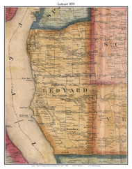 Ledyard, Cayuga Co. New York 1859 Old Town Map Custom Print - Cayuga & Seneca Cos.