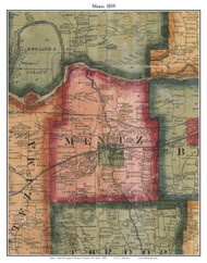 Mentz, Cayuga Co. New York 1859 Old Town Map Custom Print - Cayuga & Seneca Cos.