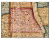 Scipio, Cayuga Co. New York 1859 Old Town Map Custom Print - Cayuga & Seneca Cos.