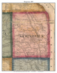 Sempronius, Cayuga Co. New York 1859 Old Town Map Custom Print - Cayuga & Seneca Cos.