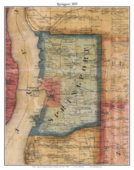 Springport, Cayuga Co. New York 1859 Old Town Map Custom Print - Cayuga & Seneca Cos.
