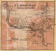 Clarksville - Aurelius, Cayuga Co. New York 1859 Old Town Map Custom Print - Cayuga & Seneca Cos.