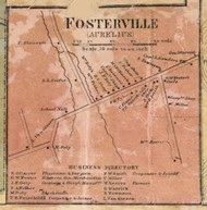 Fosterville - Aurelius, Cayuga Co. New York 1859 Old Town Map Custom Print - Cayuga & Seneca Cos.