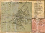 Weedsport - Brutus, Cayuga Co. New York 1859 Old Town Map Custom Print - Cayuga & Seneca Cos.