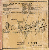Cato Village - Cato, Cayuga Co. New York 1859 Old Town Map Custom Print - Cayuga & Seneca Cos.