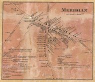 Meridian - Cato, Cayuga Co. New York 1859 Old Town Map Custom Print - Cayuga & Seneca Cos.
