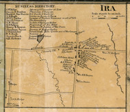 Ira Village - Ira, Cayuga Co. New York 1859 Old Town Map Custom Print - Cayuga & Seneca Cos.