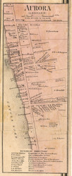 Aurora - Ledyard, Cayuga Co. New York 1859 Old Town Map Custom Print - Cayuga & Seneca Cos.