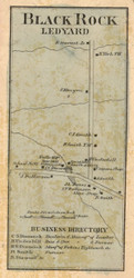 Black Rock - Ledyard, Cayuga Co. New York 1859 Old Town Map Custom Print - Cayuga & Seneca Cos.