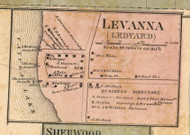 Levanna - Ledyard, Cayuga Co. New York 1859 Old Town Map Custom Print - Cayuga & Seneca Cos.