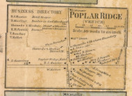 Poplar Ridge - Ledyard, Cayuga Co. New York 1859 Old Town Map Custom Print - Cayuga & Seneca Cos.