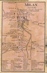 Milan - Locke, Cayuga Co. New York 1859 Old Town Map Custom Print - Cayuga & Seneca Cos.