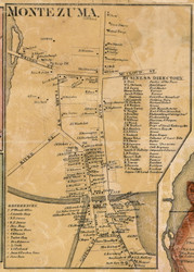Montezuma Village - Montezuma, Cayuga Co. New York 1859 Old Town Map Custom Print - Cayuga & Seneca Cos.