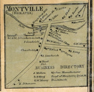 Montville - Moravia, Cayuga Co. New York 1859 Old Town Map Custom Print - Cayuga & Seneca Cos.