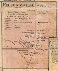 Kelloggsville - Niles, Cayuga Co. New York 1859 Old Town Map Custom Print - Cayuga & Seneca Cos.