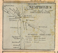 Sempronius Village - Sempronius, Cayuga Co. New York 1859 Old Town Map Custom Print - Cayuga & Seneca Cos.