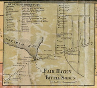 Fair Haven - Sterling, Cayuga Co. New York 1859 Old Town Map Custom Print - Cayuga & Seneca Cos.