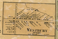 Westbury - Victory, Cayuga Co. New York 1859 Old Town Map Custom Print - Cayuga & Seneca Cos.