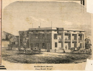 Healds Hotel, Cayuga Co. New York 1859 Old Town Map Custom Print - Cayuga & Seneca Cos.