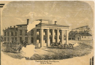 National Hotel, Cayuga Co. New York 1859 Old Town Map Custom Print - Cayuga & Seneca Cos.