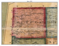 Junius, Seneca Co. New York 1859 Old Town Map Custom Print - Cayuga & Seneca Cos.