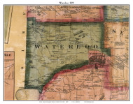 Waterloo, Seneca Co. New York 1859 Old Town Map Custom Print - Cayuga & Seneca Cos.