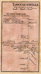 Townsendville - Lodi, Seneca Co. New York 1859 Old Town Map Custom Print - Cayuga & Seneca Cos.