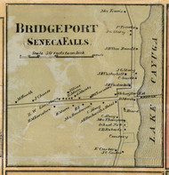 Bridgeport - Seneca Falls, Seneca Co. New York 1859 Old Town Map Custom Print - Cayuga & Seneca Cos.