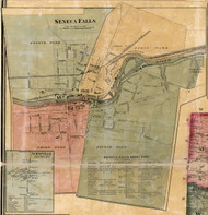 Seneca Falls Village - Seneca Falls, Seneca Co. New York 1859 Old Town Map Custom Print - Cayuga & Seneca Cos.