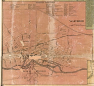 Waterloo Village - Waterloo, Seneca Co. New York 1859 Old Town Map Custom Print - Cayuga & Seneca Cos.