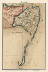 Chatham, Massachusetts 1858 Old Town Map Custom Print - Barnstable Co.