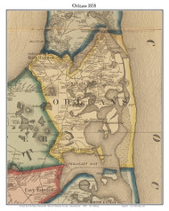 Orleans, Massachusetts 1858 Old Town Map Custom Print - Barnstable Co.