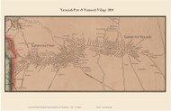 Yarmouth Port & Yarmouth Villages, Massachusetts 1858 Old Town Map Custom Print - Barnstable Co.