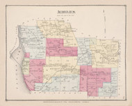 Aurelius Cayuga Fosterville Cayuga Lake, New York 1875 - Old Town Map Reprint - Cayuga Co. Atlas