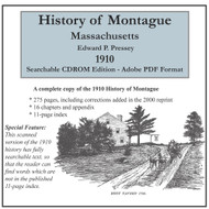 History of Montague, Massachusetts, 1910, CDROM Old Map