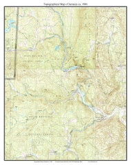 Jamacia 1986 - Custom USGS Old Topo Map - Vermont
