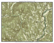 Dummerston 1956 - Custom USGS Old Topo Map - Vermont