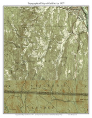 Guilford 1957 - Custom USGS Old Topo Map - Vermont