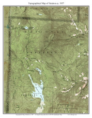 Stratton 1957 - Custom USGS Old Topo Map - Vermont