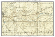 Michael J Kirwan Reservoir 1908 - Custom USGS Old Topo Map - Ohio