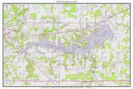 Michael J Kirwan Reservoir 1960 - Custom USGS Old Topo Map - Ohio