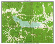 Lake Lemon 1961 - Custom USGS Old Topo Map - Indiana