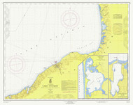 Six Miles South of Stony Point to Port Bay 1965 Lake Ontario Harbor Chart Reprint 22