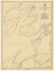 East End of Lake Ontario 1945 Lake Ontario Harbor Chart Reprint 211
