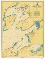 East End of Lake Ontario 1946 Lake Ontario Harbor Chart Reprint 211