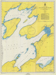 East End of Lake Ontario 1949 Lake Ontario Harbor Chart Reprint LS211