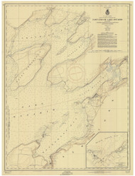 East End of Lake Ontario 1956 Lake Ontario Harbor Chart Reprint 211