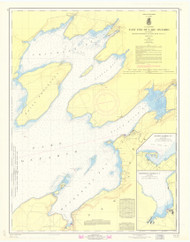 East End of Lake Ontario 1968 Lake Ontario Harbor Chart Reprint LS211-08